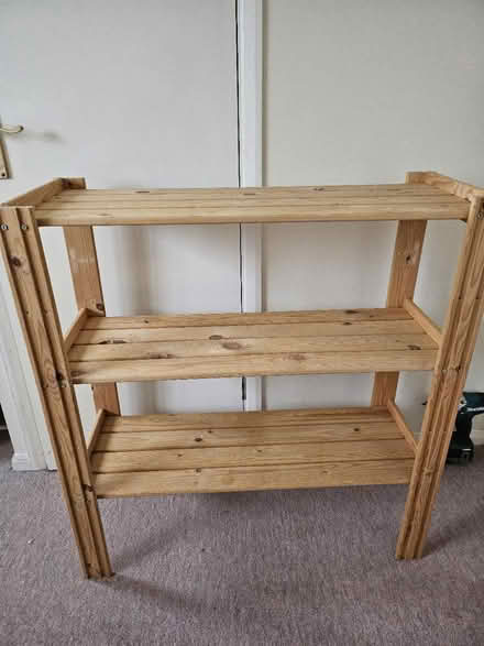 Photo of free Wooden shelving unit (Rubery B45) #1