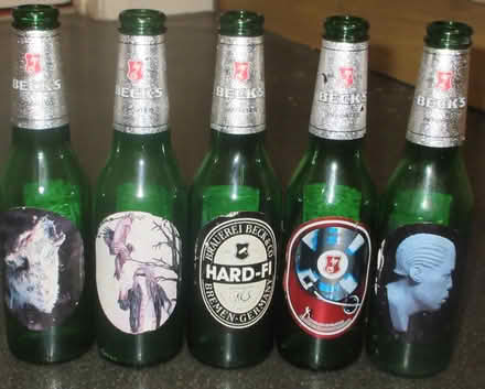 Photo of free Five empty Beck's beer bottles from 2009 Music Inspired Art (Kingsway) #2