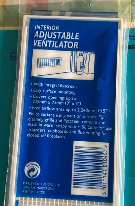 Photo of free Interior Ventilator (Wantage OX12) #2