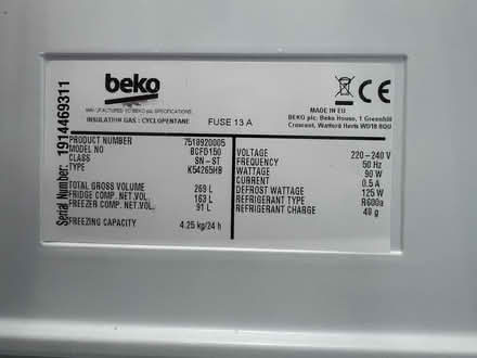 Photo of free Integrated fridge/freezer (Waterlooville PO8) #3