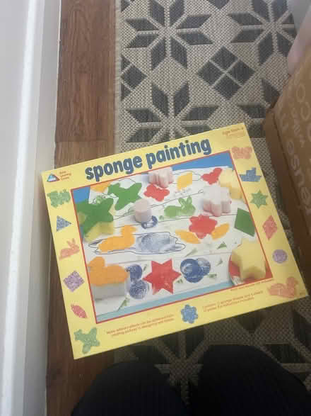 Photo of free ELC sponge painting children’s set (Stanway, CO3) #1