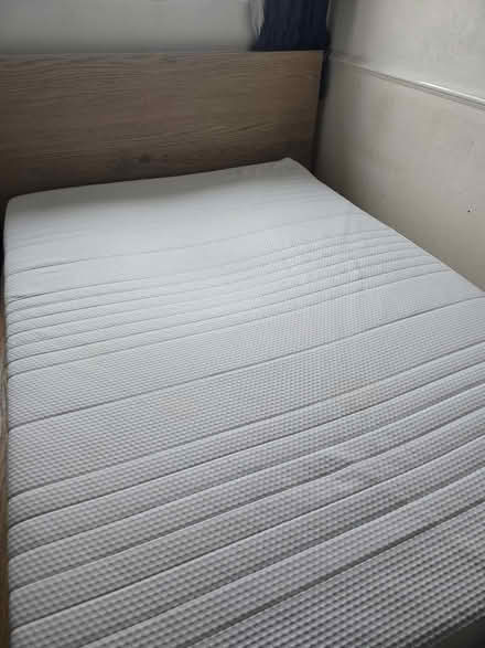 Photo of free Double bed frame and mattress (Woodley RG5) #2