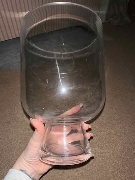 Photo of free Solid glass hurricane lamp vase (RG30, Reading West) #2