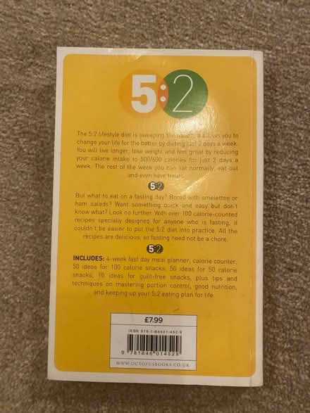 Photo of free 5:2 fasting cookbook (Herne Hill, SE24) #2