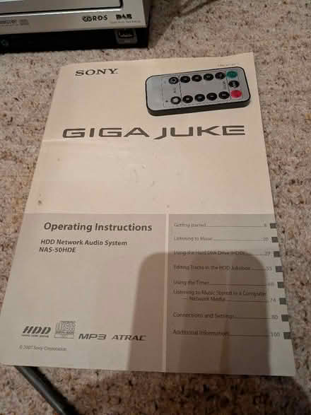 Photo of free Sony Radio CD player with speakers (BT7) #3