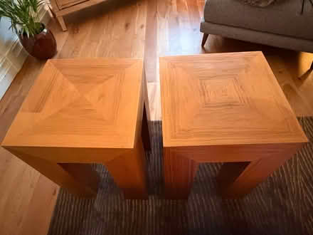 Photo of free Two wooden side tables (Weybridge) #1