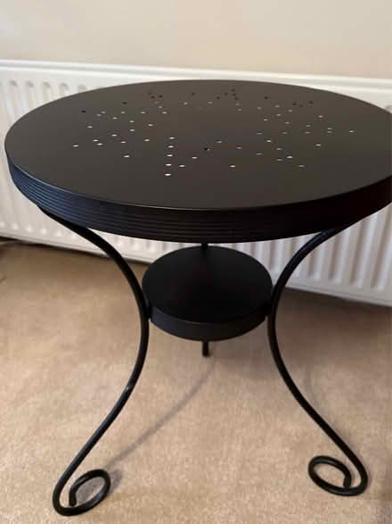 Photo of free Black metal table (Thame Oxfordshire OX9) #1