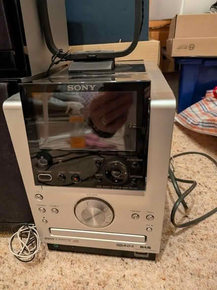 Photo of free Sony Radio CD player with speakers (BT7) #2