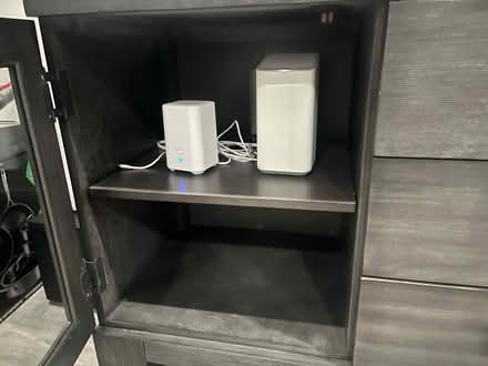 Photo of free Media console with cutouts (Los Altos) #3