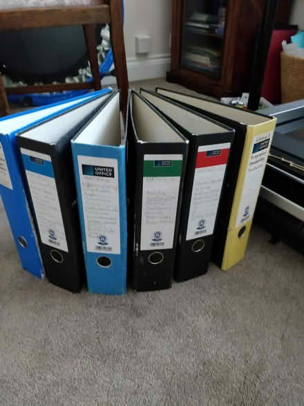 Photo of free 6 Lever arch folders (EN2 6ey) #1