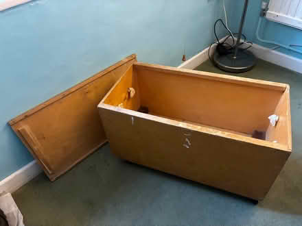 Photo of free Plywood trunk on castors (Stoke Holy Cross NR14) #3