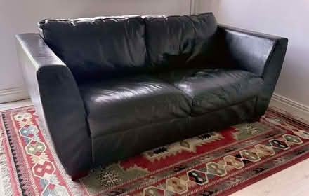 Photo of free Leather 2 Seater Sofa_Dark Chocolate-Brown (Chalfont Common SL9) #1