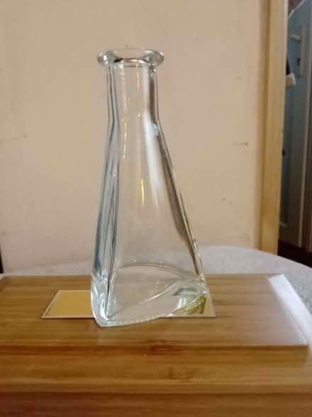 Photo of free Small Triangular Glass Bottle (Waterlooville PO8) #1