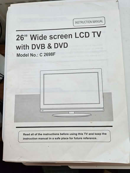 Photo of free Soundwave 26" LCD TV (with DVD not working) HD Ready (Welling DA7) #2