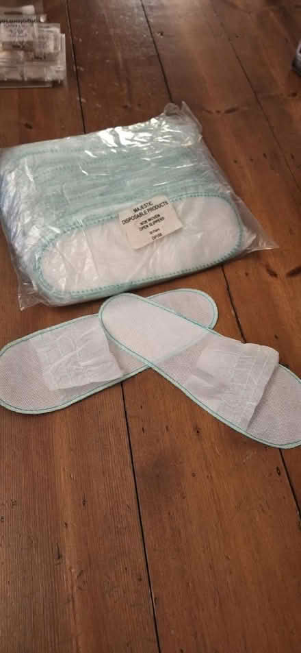 Photo of free Disposable open woven slippers (Plumstead common SE18) #1