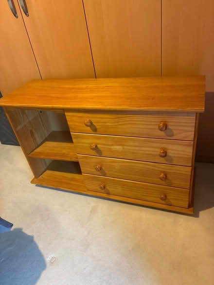 Photo of free Chest of drawers with side shelf (Coleham SY3) #1