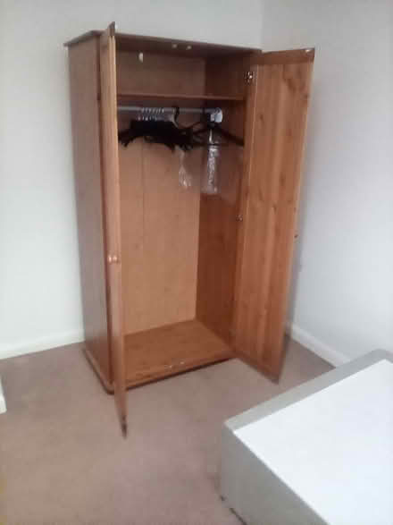 Photo of free pine wardrobe 2 (North Worle BS22) #2