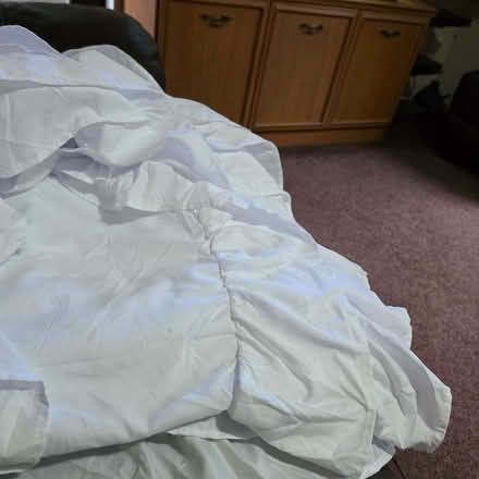 Photo of free King size white duvet cover (Clive Vale TN35) #2