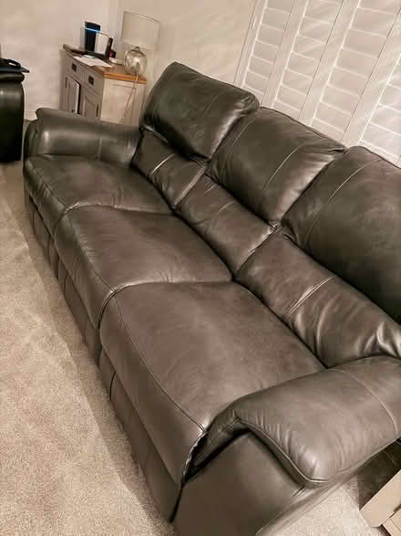 Photo of free Leather 2 & 3 seater recliner sofa (Letchworth) #1