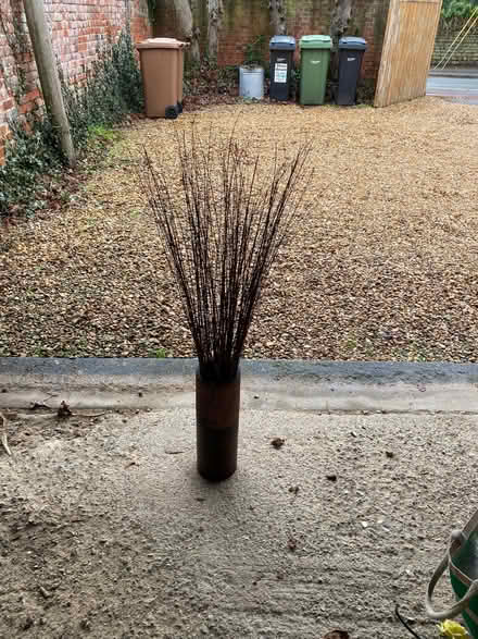 Photo of free Wooden pot with grasses (Milton OX14) #1