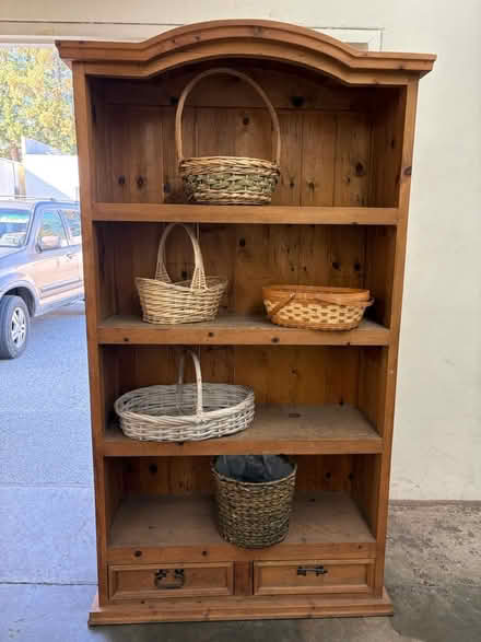 Photo of free Rustic pine shelf (Mt. View, near Costco) #2