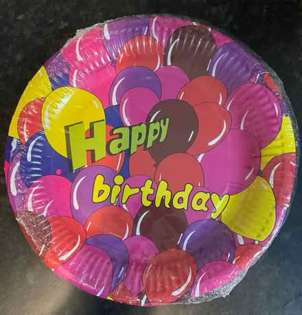 Photo of free Happy Birthday party paper plates (Kentish Town N7) #1