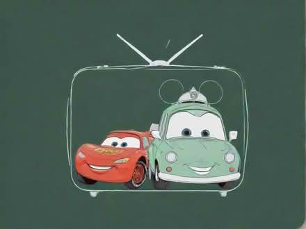 Photo of Disney cars or princess or Mickey TV PORTABLE (Wallasey CH45) #1