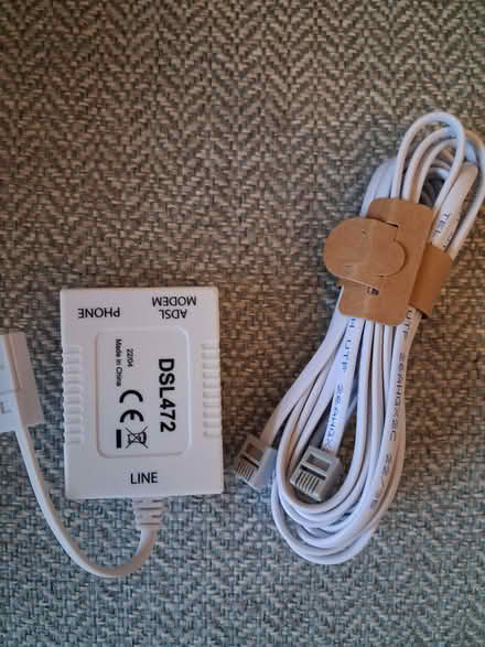 Photo of free ADSL modem/phone connector with modem cable (Starbeck HG2) #1