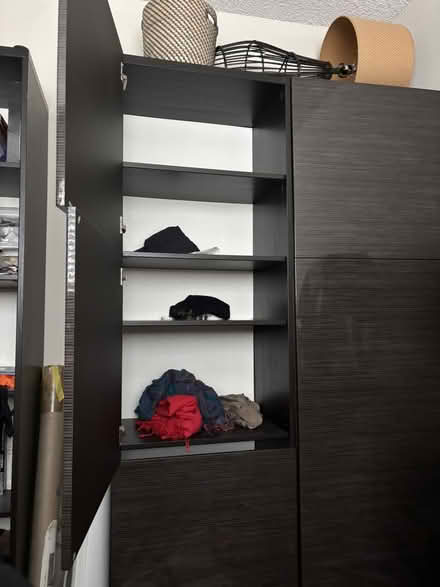 Photo of free 2 Bookshelf w-doors (Campbell) #1