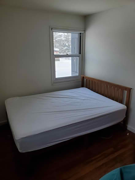 Photo of free Queen mattress with frame (Vassar College campus) #1