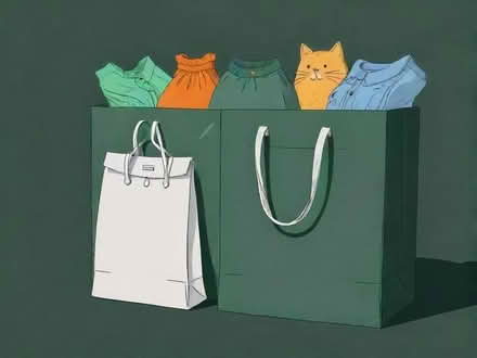 Photo of free Two bags of clothes and box of items (Iver UB8) #1