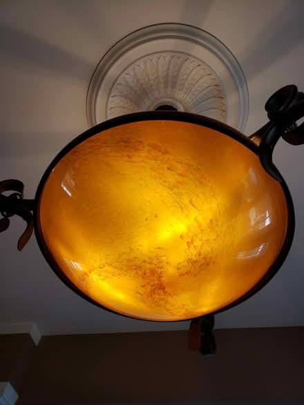 Photo of free Bronze light fixture and pendants (Raritan Township/Ringoes) #2