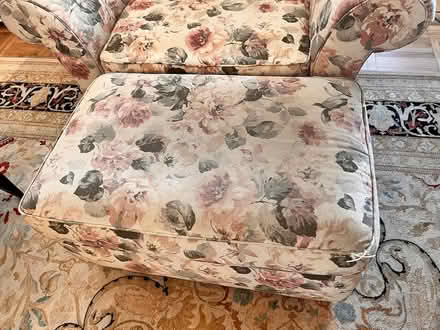 Photo of free Oversized chair and ottoman (Upper East Side) #3