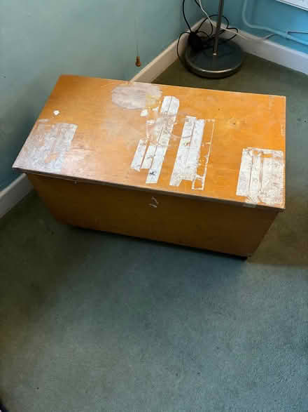 Photo of free Plywood trunk on castors (Stoke Holy Cross NR14) #2