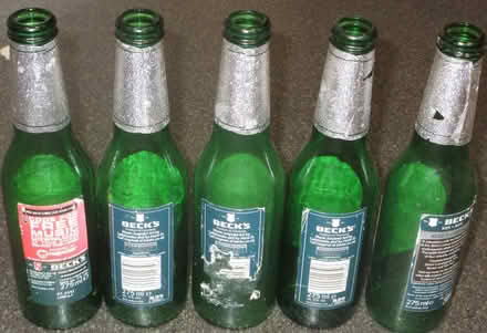 Photo of free Five empty Beck's beer bottles from 2009 Music Inspired Art (Kingsway) #3