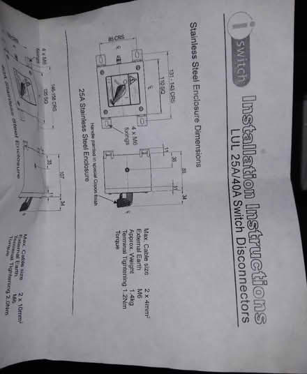 Photo of free Power turn off switch box (South norwood SE25) #4