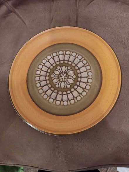 Photo of free Large Patterned Brown Plate (Walderslade ME5) #1