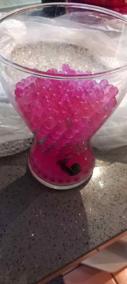 Photo of free White and pink decorative beads (Winchmore Hill N21) #2