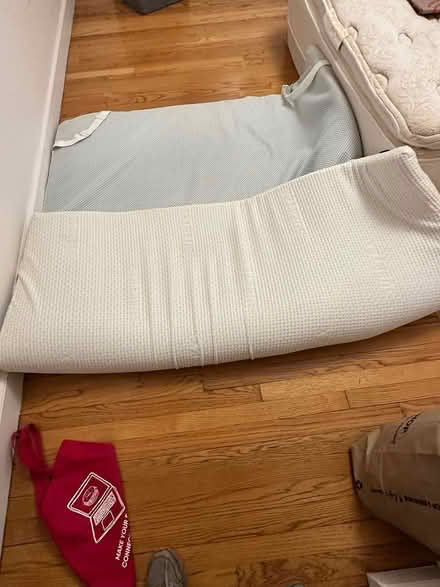 Photo of free Latex rubber mattress topper/cover (Arlington Center) #1