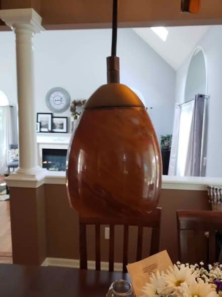 Photo of free Bronze light fixture and pendants (Raritan Township/Ringoes) #3