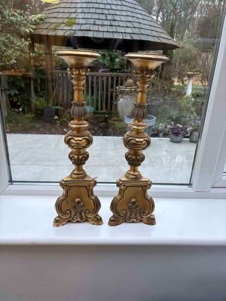 Photo of free matching candle sticks (Blackgreen Wood AL2) #1