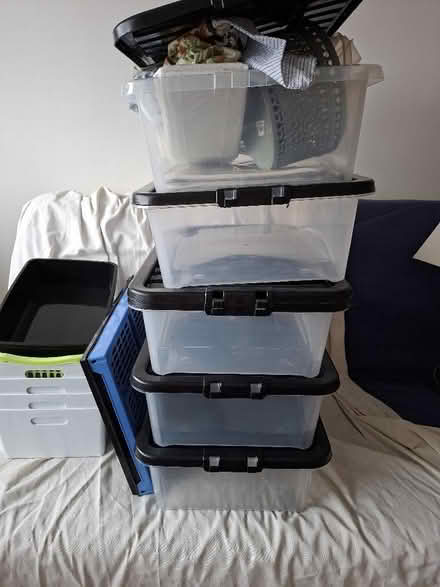 Photo of free Plastic boxes with lids (Dronfield Woodhouse S18) #1