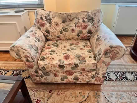 Photo of free Oversized chair and ottoman (Upper East Side) #2