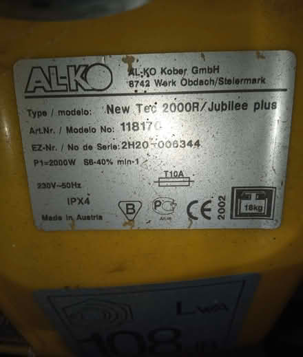 Photo of free Old Alco garden shredder. Impact type. (Layfield TS15) #3