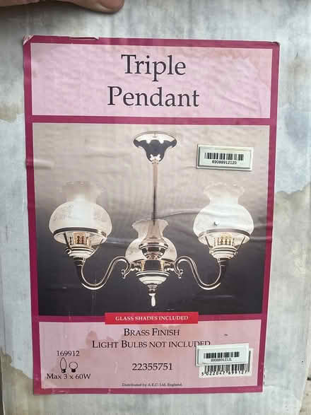 Photo of free Triple pendant ceiling light (Waterlooville PO7) #1