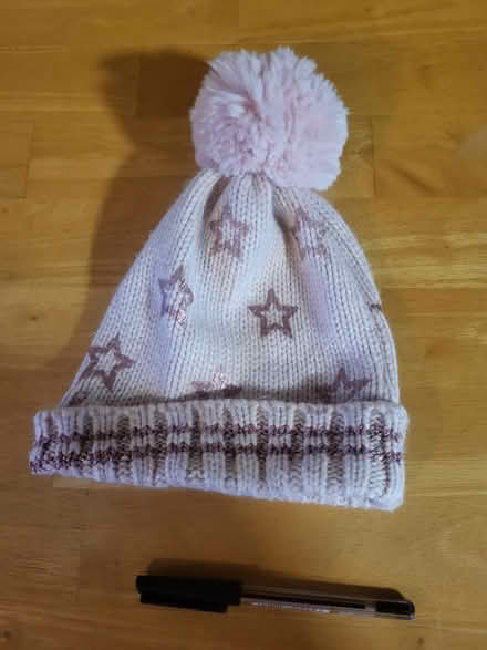 Photo of free Girls 6-12mth bobble winter hat (Ballyclare BT39) #1