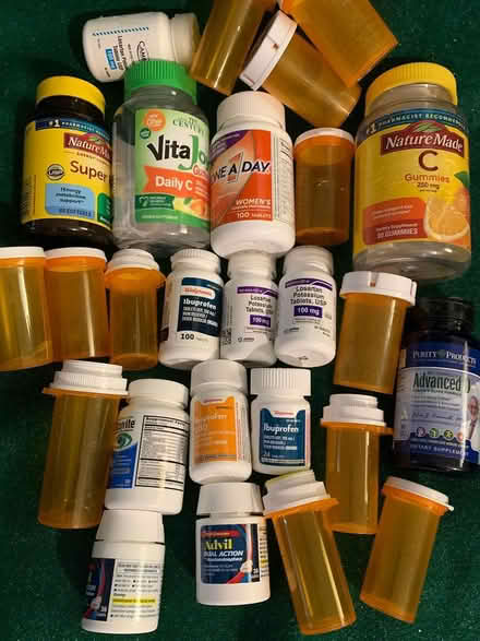 Photo of free a variety of empty medicine bottles (Eubank and Lomas NE) #1