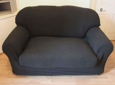 Photo of free Two seater fabric sofa with cover (Sharrow Vale S11) #1