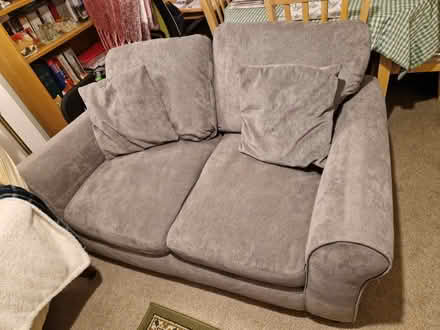 Photo of free Two seater grey sofa (st austell) #1