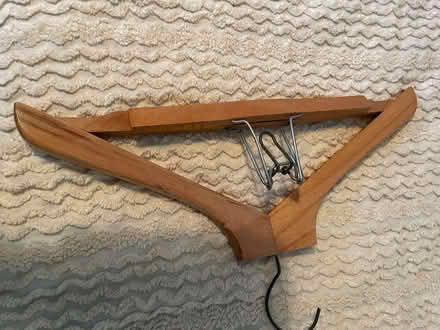 Photo of free wooden coat/trouser hanger (GU14) #1